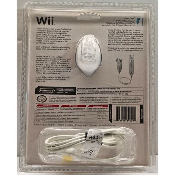 🔥New Sealed🔥 Authentic Original Nintendo Wii Remote Nunchuck Controller OEM - Picture 2 of 5